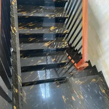 Fish Black Granite Stairs