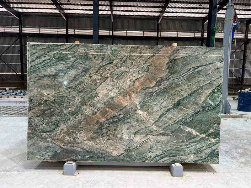 aravalli green quartzite gangsaw size slab