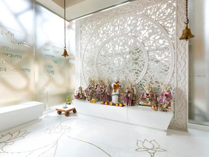 polished indoor vietnam white ma for mandir