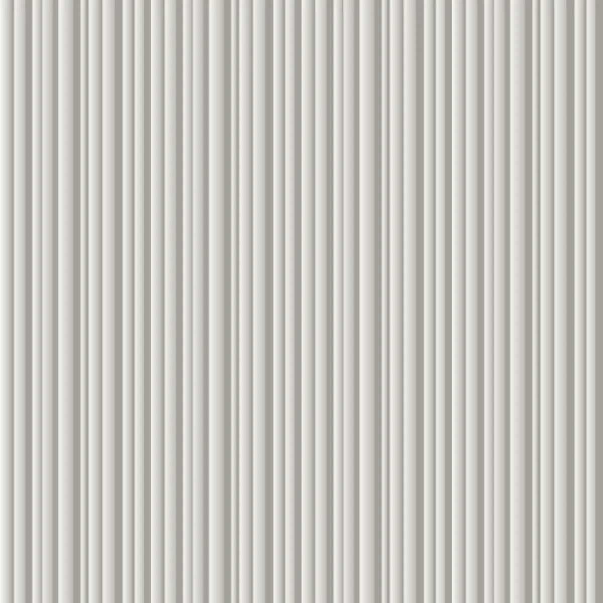 Scallop Cluster fluted wall panel, front view