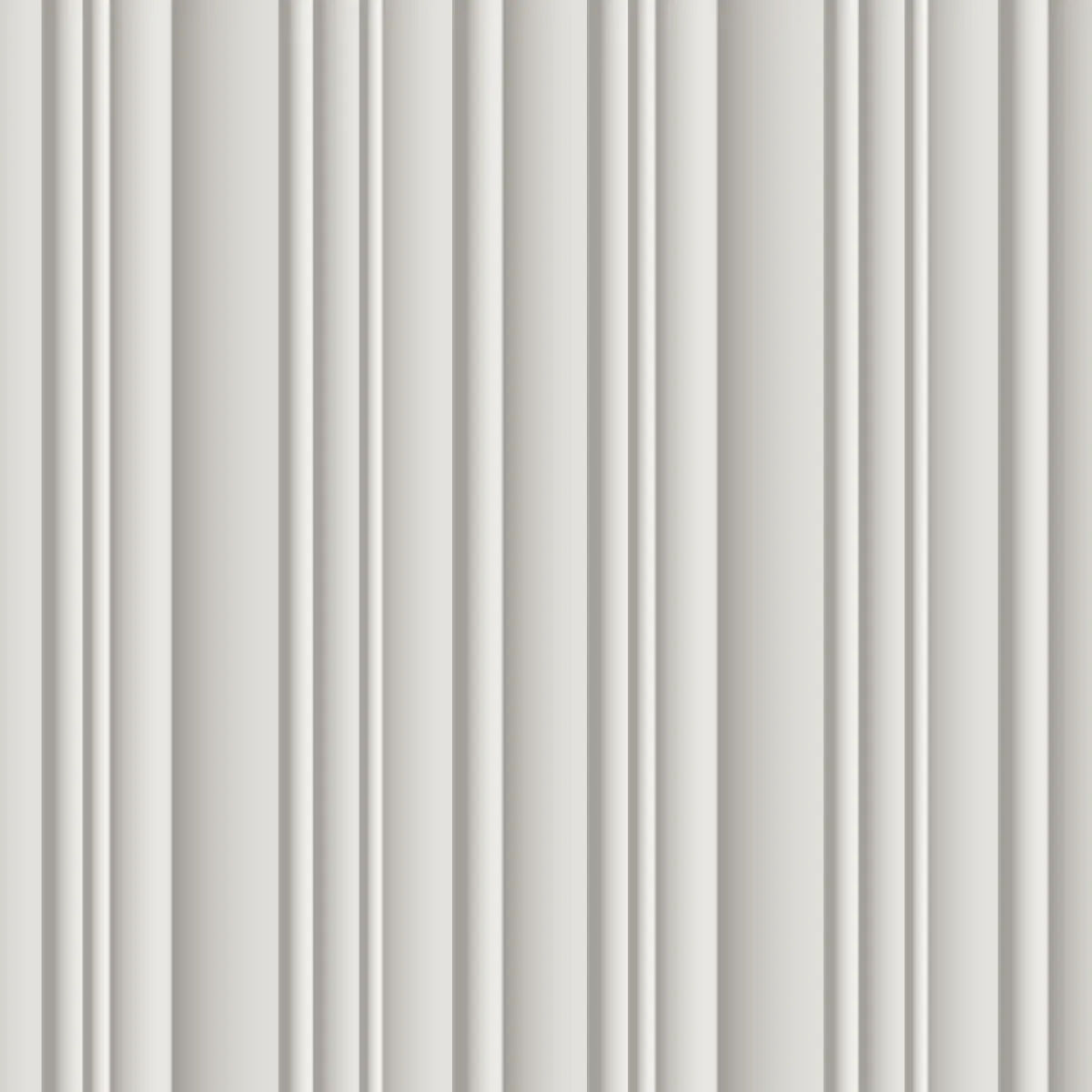 Variable Reed fluted wall panel, front view