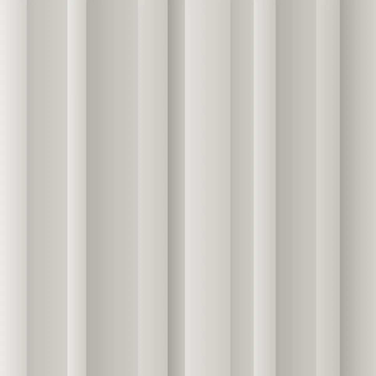 Facet fluted wall panel, front view