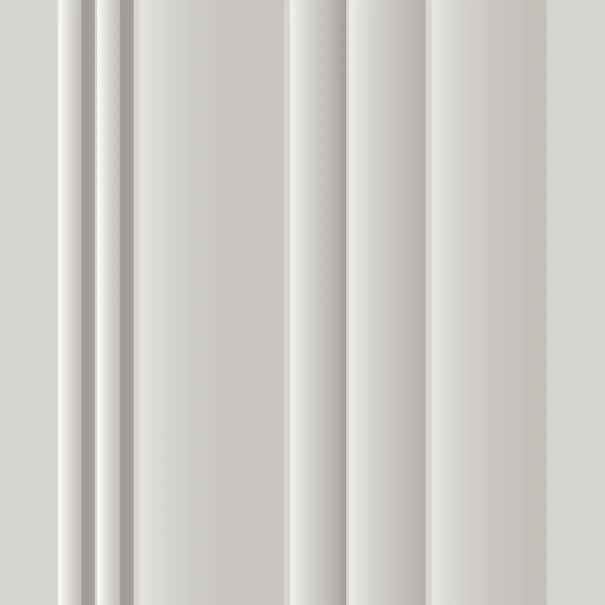 Ravenna fluted wall panel, front view