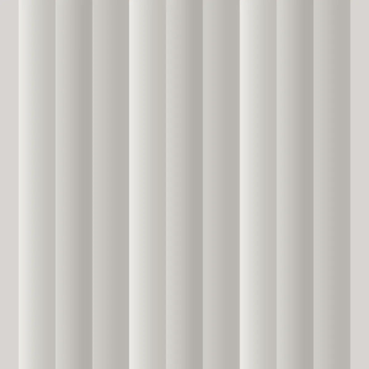 Nested Flute fluted wall panel, front view