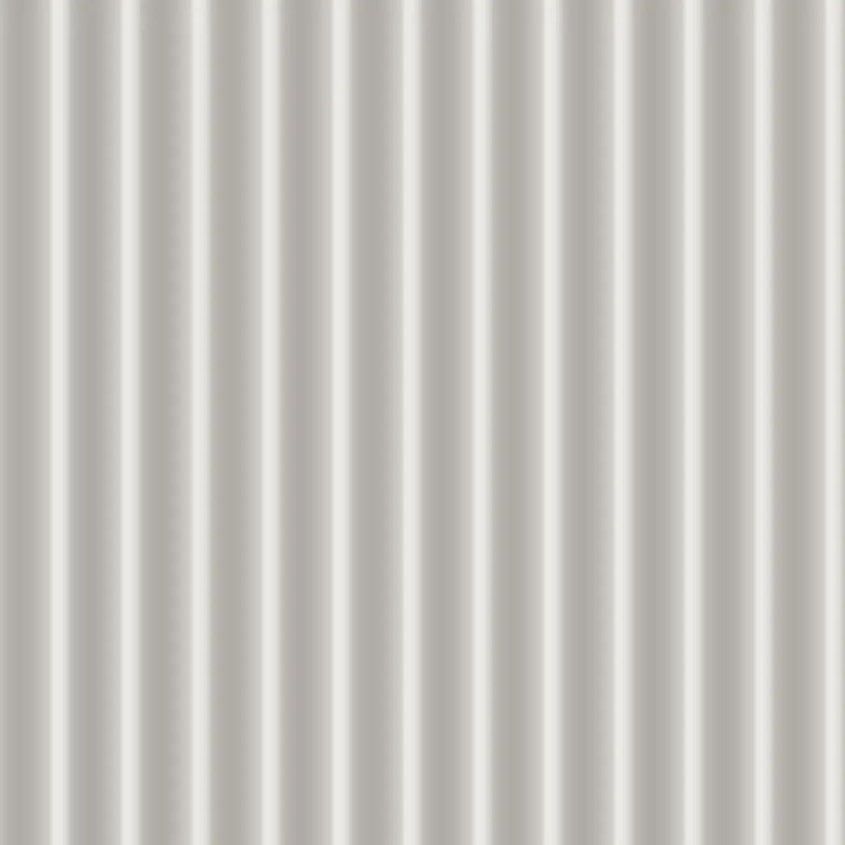 Ogee fluted wall panel, front view