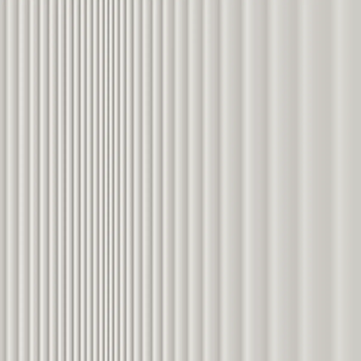 Drift fluted wall panel, front view