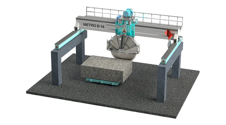 Multi blade granite cutting machine