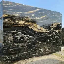 Titanium Gold Granite Block