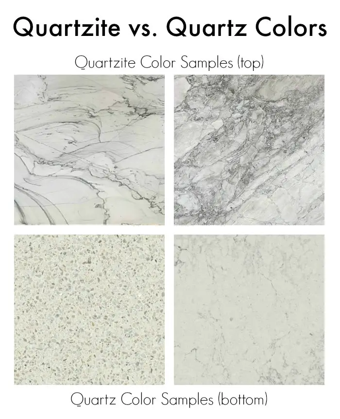 quartzite vs quartz colors